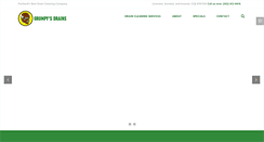 Desktop Screenshot of grumpysdrains.com